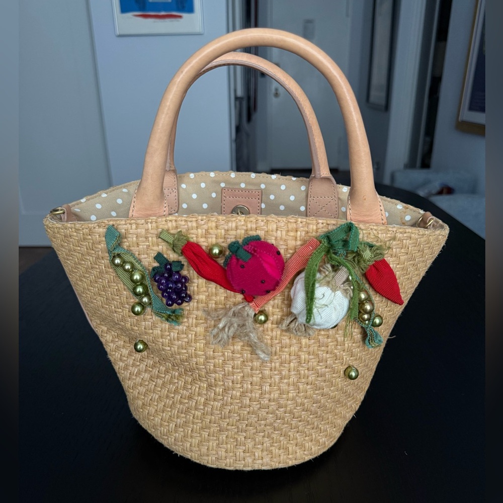 Moschino Cheap & Chic Straw Summer Fruit & Vegetable Bag SS12